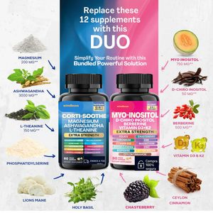MYO-INOSITOL + CORTI-SOOTHE-energía y bienestar natural 🌿